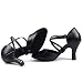 Naudamp Mujer Zapatos de Baile de salón de Baile Latino Correa Cruzada...