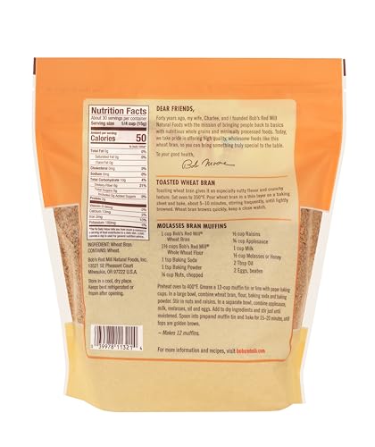 Image of Bob's Red Mill Wheat Bran, 16oz (4 Pack)