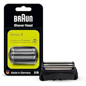 Braun 21B Shaver Replacement Part, Black, Compatible with Models 300s and 310s