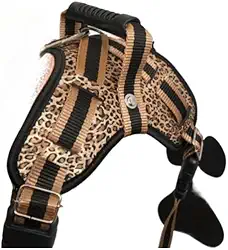 Coleira Peitoral Guia com Amortecedor Peiteira Para Cachorros Fortes(ONÇA,G)