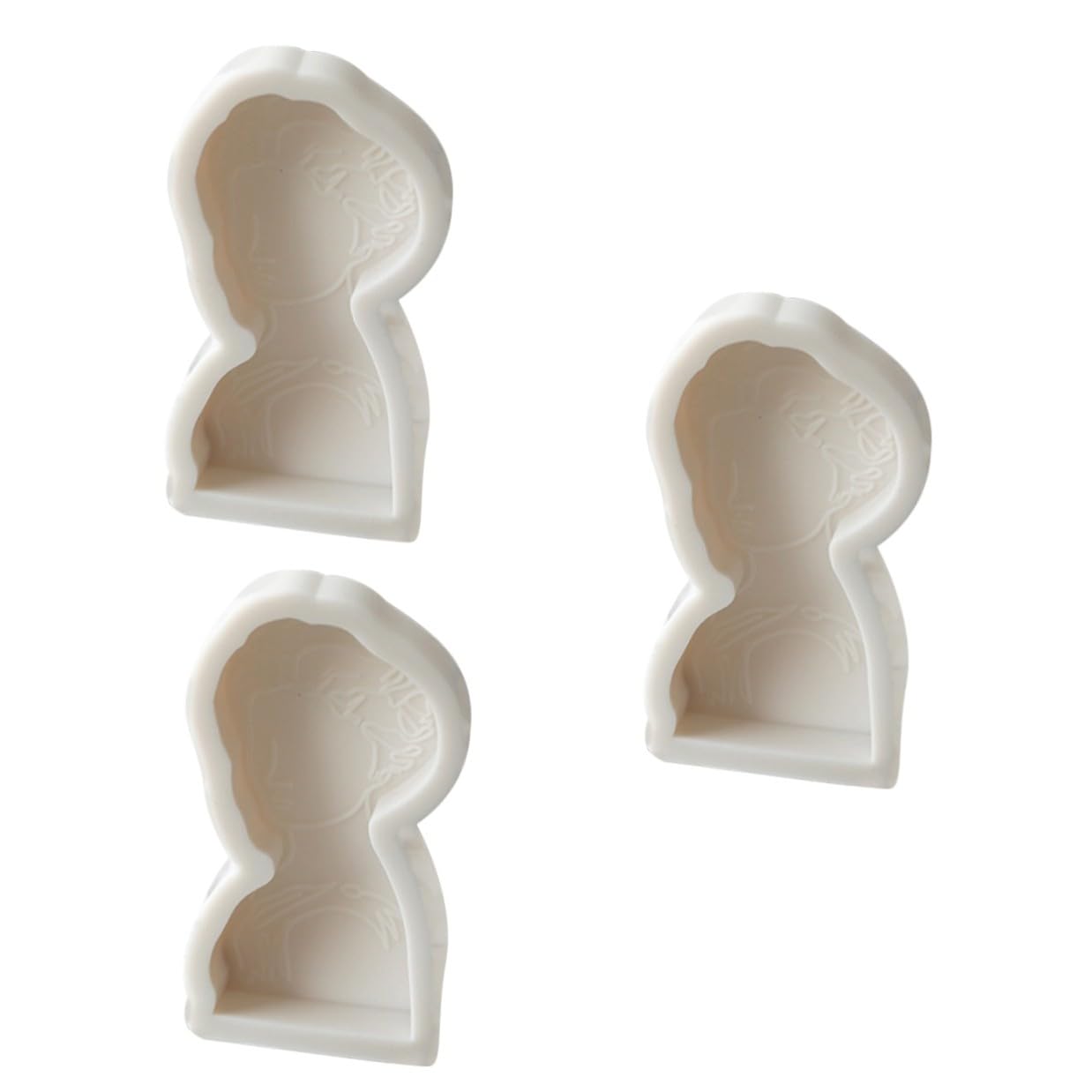 ARTIBETTER 3 Moldes Para Galletas Moldes Para Jabón Hechos A Mano Moldes Para Pasteles Moldes De Silicona Para Velas Moldes Para Retratos Moldes Para Hacer Jabón Moldes Para