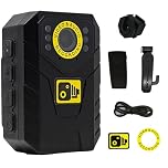 Recall Vision Body Worn Camera 1080P Personal Security Body Camera Video Recorder with Night Vision, Video & Audio Recording for Retail Courier SIA Safety (No SD Card Included)