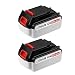 Produktbild Masione 5,0Ah Li-ion LBXR20 Ersatzakku für Black und Decker 18V 20V Max Akku für Black & Decker LB20 LBX20 LST220 LBXR2020-OPE LBXR20B-2 LB2X4020 2 Stück