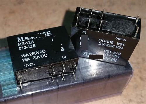 Relé 8 pines ME-12H 012-1ZS con conmutación 12V 16A para placas electrónicas