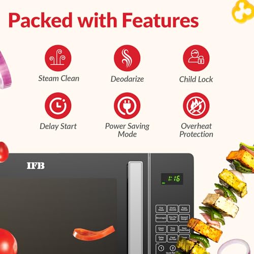 IFB 24 L Solo Microwave Oven (24PM2S, Silver, 69 Indian and Continental