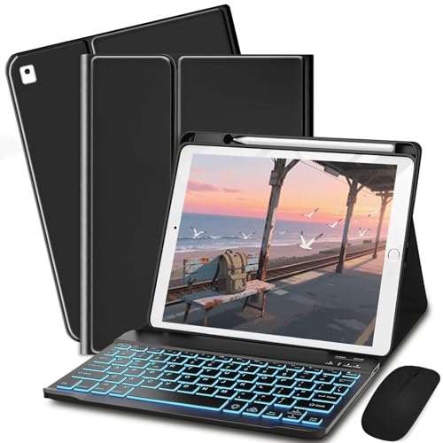 Bxomteng Keyboard Case for iPad 9.7 (6th Gen 2018 / 5th Gen...