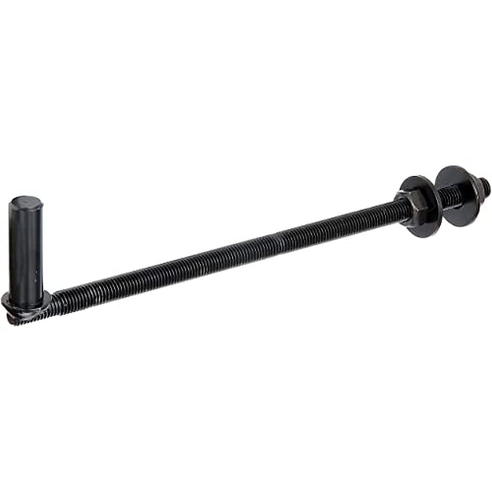 Alberts Steel 306861 Hook To Screw Through | J-Hook, For Posts | Black Dipping Varnish | Backset Ø16 Mm | Length 290 Mm