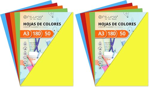 Cartulinas colorées A3 180g pour réussir vos projets d'art plastique