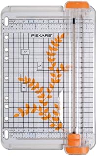Fiskars Przenośna obcinarka do papieru, A5, Z podziałką linii cięcia, SureCut, 1004637