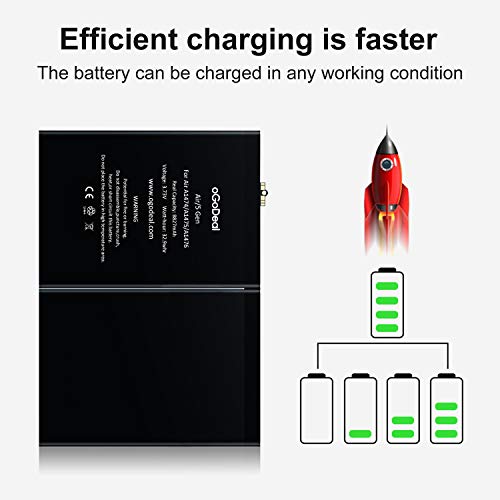 Ogodeal A1484 Battery Replacement Kit For Ipad Air, For Ipad 5Th 6Th 7Th Generation For Ipad 5 6 7 Battery, A1474 A1475 A1476 A1822 A1823 A1893 A1954 A2197 A2200 A2198 8827Mah +Tools & Adhesive #TOP3