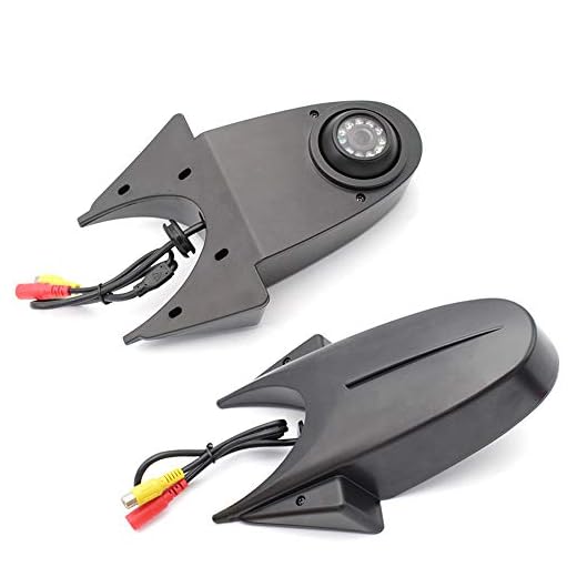 Dynavsal Cámara de marcha atrás Transporter especialmente para furgonetas con panel para Transporters Viano Vito Transit Ducato VW Crafter T5 Master all other transporters with brake light at the roof