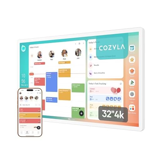 Cozyla Calendar Plus 2: 32"4K Smart Digital Calendar with Google Play Store