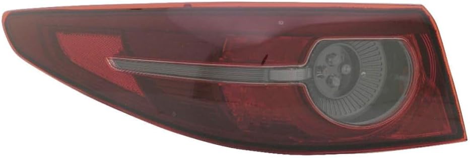 For Mazda 3 2019 2020 2021 Tail Light Assembly Passenger Side | Rear | Outer | CAPA Certified | Sedan | Red and Clear | Replacement For MA2805132, MA2805132C | BCJH-51-150A