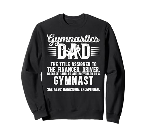 Gymnastics Dad Definition Gymnast Dad Gymnastics Father Sweatshirt