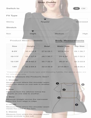 Teen Girls Elegant Prom Dresses High Waist A-Line Homecoming Casual Party Special Occasion Dance Dress,8-14 Years3