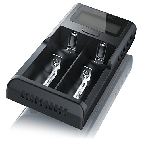 Aplic USB Lithium Akku-Ladegerät, Universale Akku Ladestation, Recharger, Mikroprozessorgesteuerte Ladetechnologie, LCD… – Bild 3