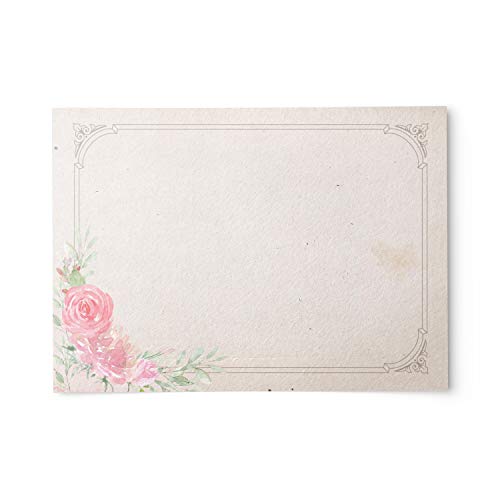 Cartes de vintage victorien format A6 lot de 50 pour correspondance