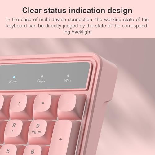Pink Creamy Keyboard and Mouse Combo,MageGee GK980 Wired RGB Backlit Keyboard and Pink Gaming Mouse Combo,PC Keyboard and Adjustable Sensitivity Mouse for PC/loptop/MAC by MageGee - Image 5