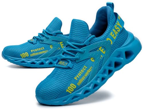 SINOES Safety JM311 Sicherheitssandalen Küche - Stahlkappe, Ölresistente Sohle Blau 44 EU