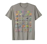 Back To School Funny Dinosaurs Alphabet Ideal Gift T-shirt