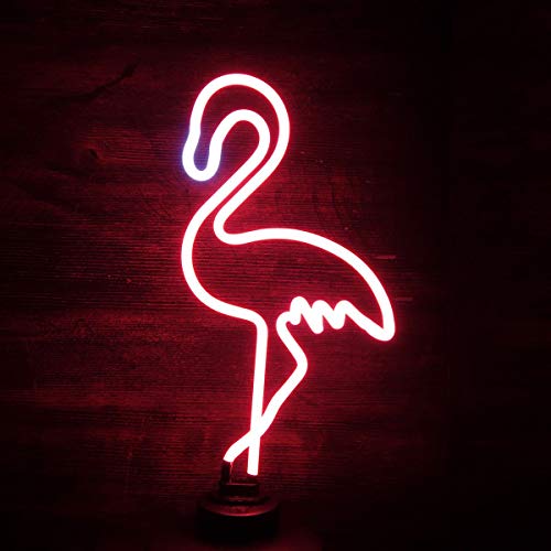 Lampe de Table Néon Flamand Rose Flamingo GM
