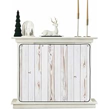 White Wood Grain Magnetic Fireplace Cover, Fireplace Draft Blocker, Country Farmhouse Wooden Plank Fireplaces Blanket for Heat Loss/Cold Air, Fireplaces Draft Stopper Cover for Inside 36x27