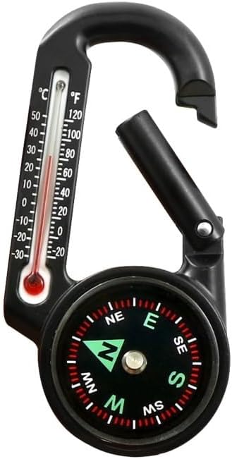 Outdoor Compass Snap Strap Thermometer Multi Functional Climbing Buckle image 4