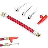 Gimiton Pump Needle Inflator Adapter Kit 5pcs Needle Valve Connector Pump Adaptor Set for Inflating Sports Balls, Fitness Gear