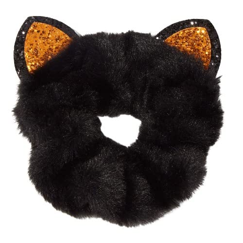 CLAIRE'S Black Cat Ears Hair Scrunchie | Soft, Cute No Damage Scrunchies, Hair Accessories - Giant 1 Piece