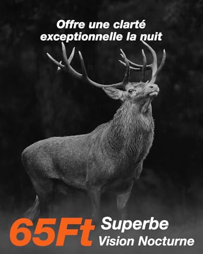 iZEEKER Solaire WiFi Caméra de Chasse, 4K 64MP Bluetooth Caméra de Chasse avec Vision Nocturne, 0,1s Temps de Déclenchement Activé par Mouvement, 5200mAh Batterie – vue 4