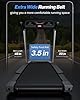 WELLFIT Home Treadmill, 2 Level Incline Heavyduty Treadmill with Pulse Sensor, 4.0 HP, 10 MPH, 450 lbs Capacity, 20'' x 45'' Running Area Treadmills with Bluetooth Player & LED Display