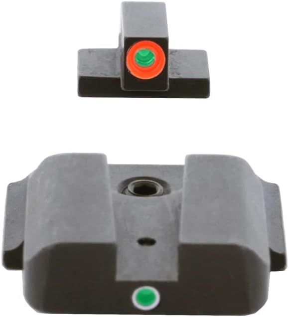 AMERIGLO i-Dot Sight Set, Compatible with Smith & Wesson M&P Shield (Excludes EZ) | Durable High-Performance Green Tritium Front & Rear Night Sights
