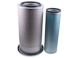 Air Filter 600-181-6820 600-181-6730 — Compatible With Komatsu Fit intended for Excavator PC200-6