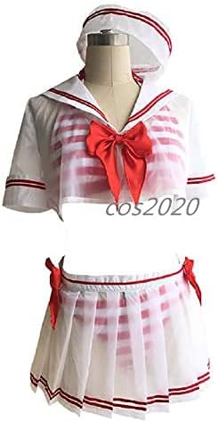Amazon Cos 島村卯月 しまむらうづき 水着 Cute系 アイドル コスプレ用衣装 コスプレ コスプレ衣装 コスチューム 高級 Cosplay 女性l コスプレ 仮装 通販