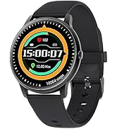 Amazon | スマートウォッチ 丸型 ASIAMENG 腕時計 活動量計 歩数