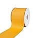 Creative Ideas 3" Solid Grosgrain 25-Yards, White, 3", Yellow Gold