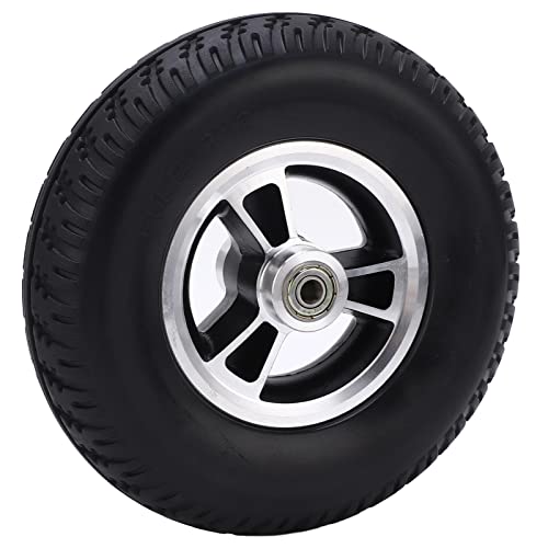 Pu Solid Wheel, Solid Safe Good Shock Absorption Wheelchair Wheel Versatile For Push Cart #TOP8