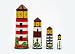 Lighthouse Beacons Nesting Doll 4pc./11