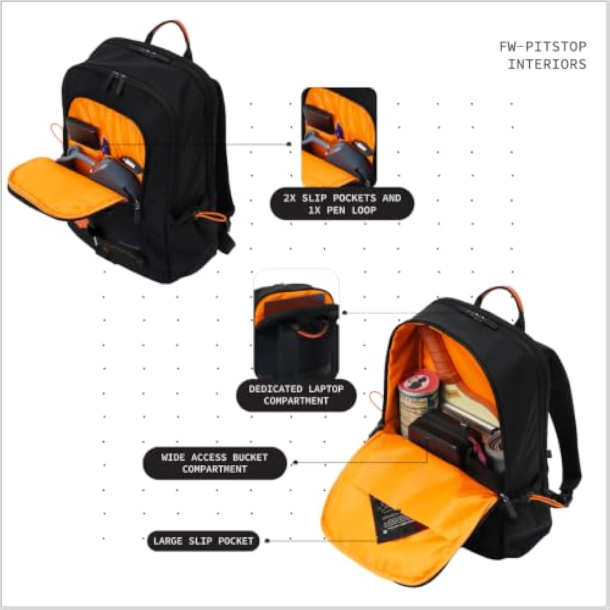 Pitstop 26L Laptop Backpack, Multipurpose Bag