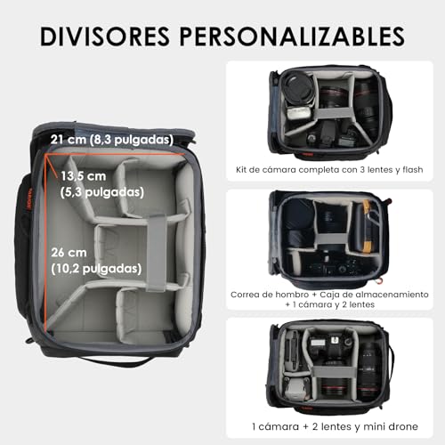 Compartimento interior acolchado TARION ShellCore S de alta protección para SLR 2