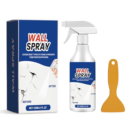 Versatile Wall Repair Spray Paint - Covers Stain, Stain Remover For Wall & Ceiling, Ceiling Spray Paint For Water Damage, Stain Remover For Painted Walls, 4 FL.OZ