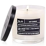 Lulu Candles | Buttercream Vanilla Cupcake | Luxury Scented Soy Jar Candle | Hand Poured in The USA | Highly Scented & Long Lasting- 6 Oz.