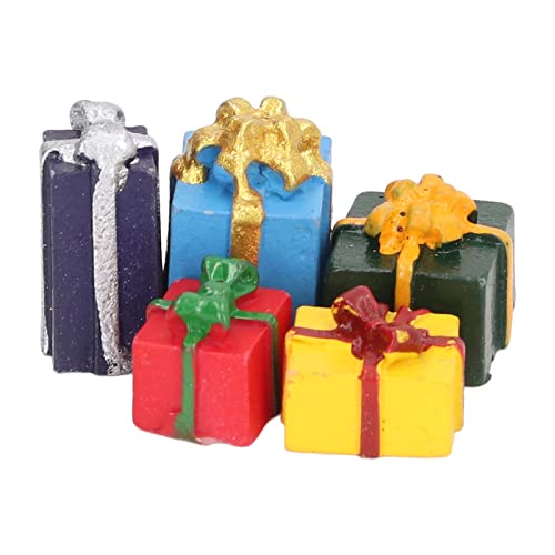 SPYMINNPOO Puppenhaus-Geschenke, 25 StüCk Puppenhaus-Weihnachtsgeschenkboxen aus Harz, 5 Farben, PäDagogische Mini… – Bild 3