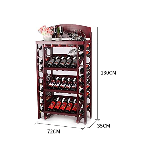 Soporte para botellas de vino de 3 niveles en madera miniatura 2