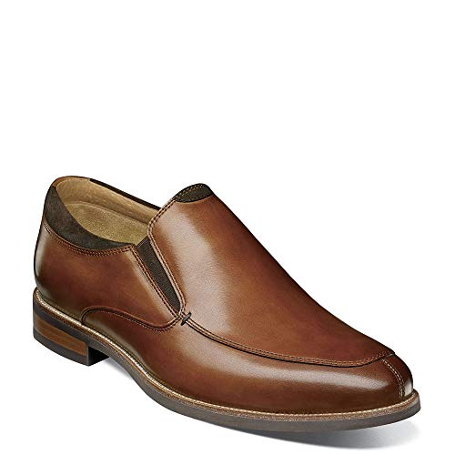 Florsheim Men's Uptown Moc Toe Slip on Loafer, Cognac, 1 Wide