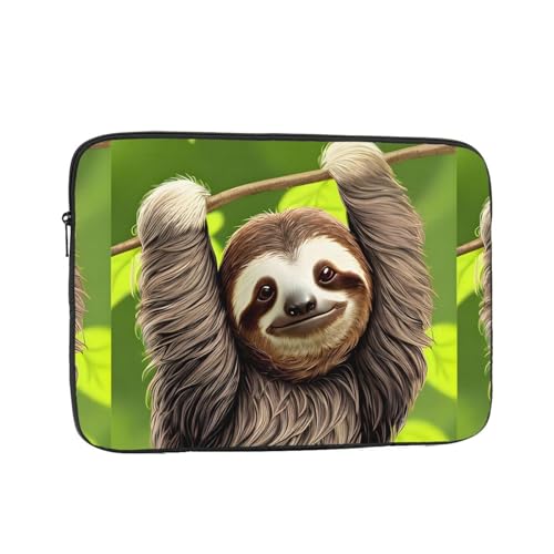 Cute Sloth Laptop Sleeve Case 13 Inch Suitable for Notebook Computer Tablet Traveling Carrying Simple Case