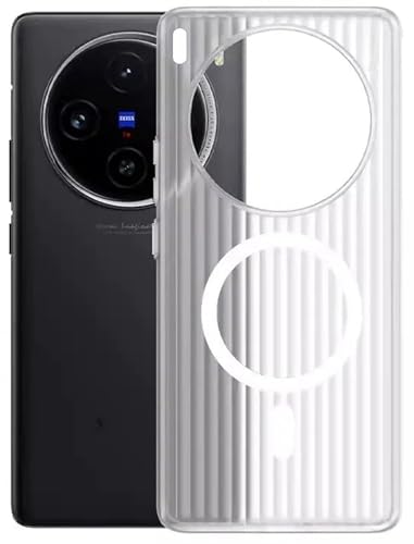 Image of Kapa Wave Magnetic Frosted Grip Back Cover for Vivo X300 5G | [MagSafe Compatible] Wireless Charging, Slim, Metal Buttons Matte Finish Back Case (White)