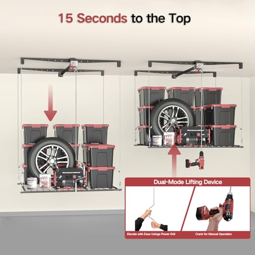 Heavy Duty Garage Lift Storage Rack