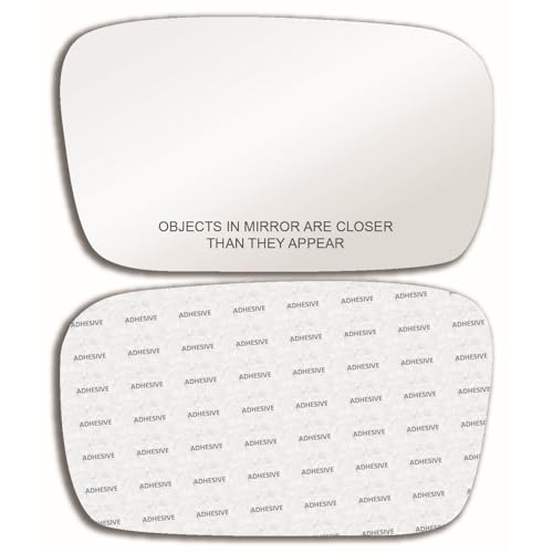 New Replacement Non-Blue Convex Mirror Glass with Full Size Adhesive for 2004-2006 Acura TL Passenger Side View Right RH