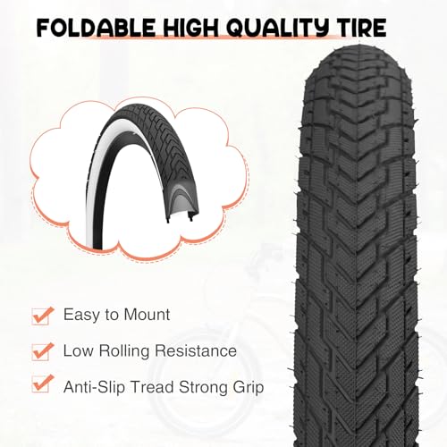 ZUKKA 20 x 2.35 Bike Tire 1/2 Pack 20 inch x 2.35 BMX Bike